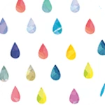 colorful raindrops theme android application logo